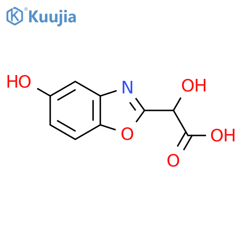 2-(Carboxy(hydroxy)methyl)-5-hydroxybenzo[d]oxazole structure