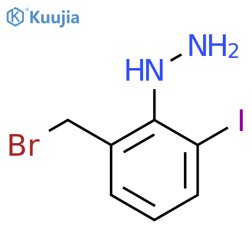2-(Bromomethyl)-6-iodophenylhydrazine structure