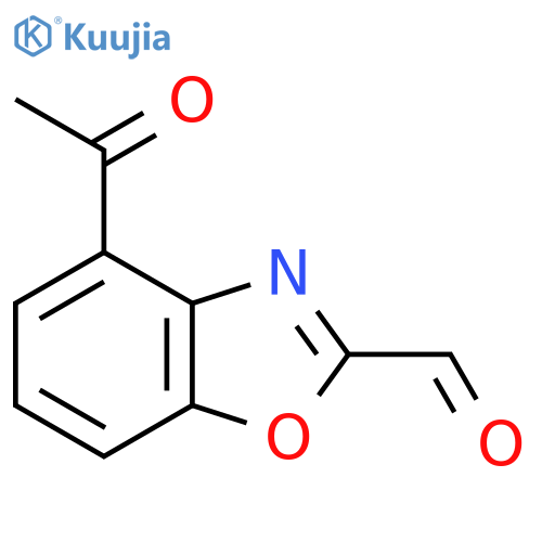 4-Acetylbenzo[d]oxazole-2-carbaldehyde structure