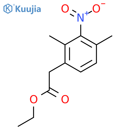 Ethyl 2,4-dimethyl-3-nitrophenylacetate structure