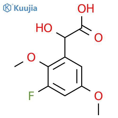 2,5-Dimethoxy-3-fluoromandelic acid structure
