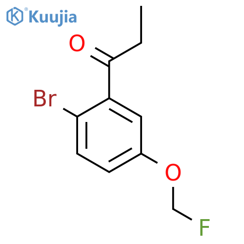 1-(2-Bromo-5-(fluoromethoxy)phenyl)propan-1-one structure