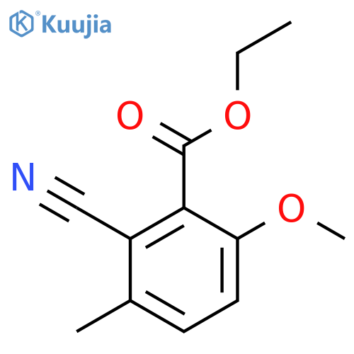 Ethyl 2-cyano-6-methoxy-3-methylbenzoate structure