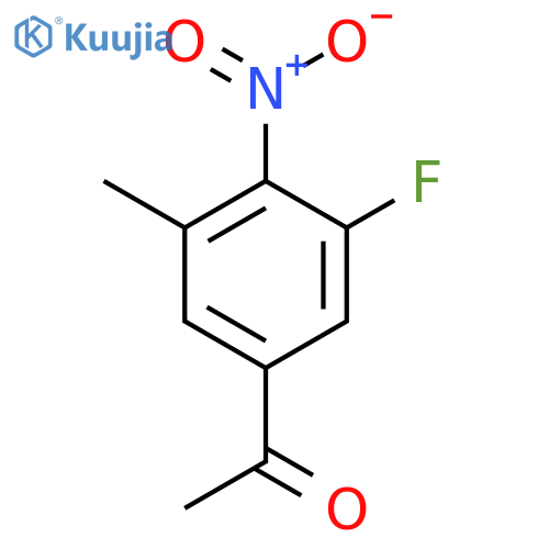 3'-Fluoro-5'-methyl-4'-nitroacetophenone structure