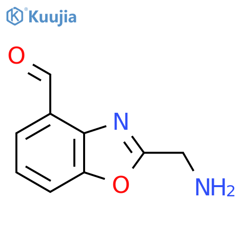 2-(Aminomethyl)benzo[d]oxazole-4-carboxaldehyde structure