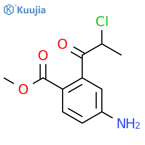 Methyl 4-amino-2-(2-chloropropanoyl)benzoate structure