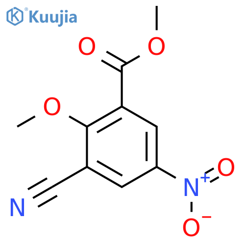Methyl 3-cyano-2-methoxy-5-nitrobenzoate structure