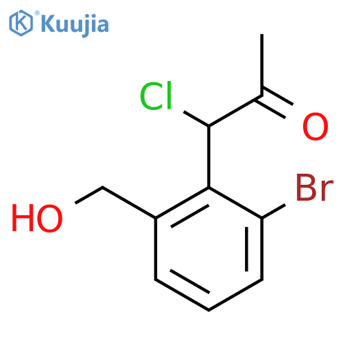 1-(2-Bromo-6-(hydroxymethyl)phenyl)-1-chloropropan-2-one structure