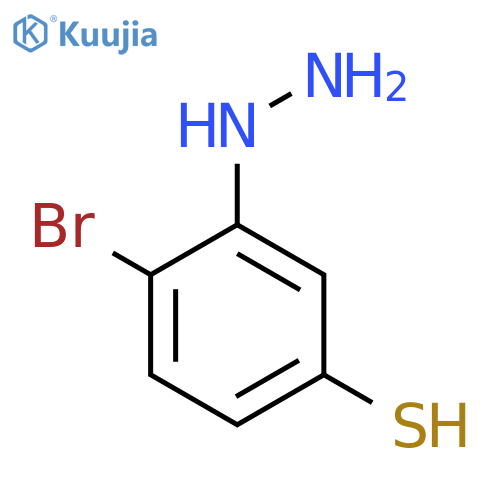 2-Bromo-5-mercaptophenylhydrazine structure