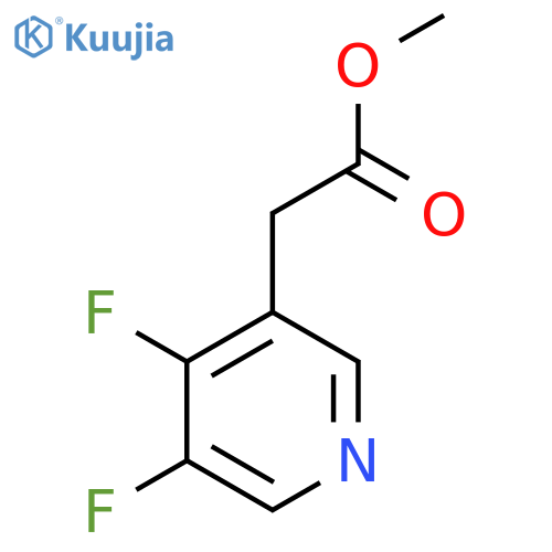 Methyl 3,4-difluoropyridine-5-acetate structure