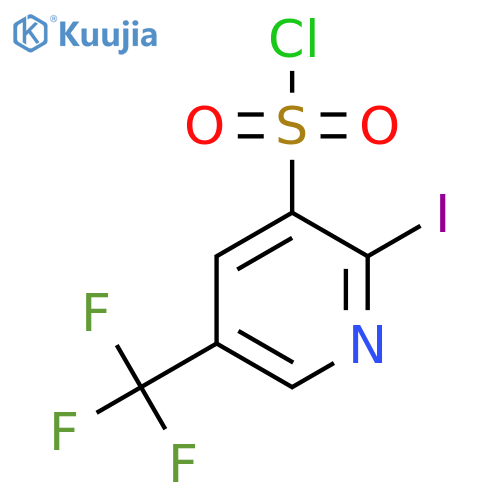 2-Iodo-5-(trifluoromethyl)pyridine-3-sulfonyl chloride structure