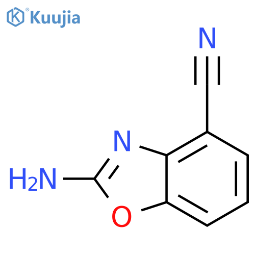 4-Benzoxazolecarbonitrile, 2-amino- structure