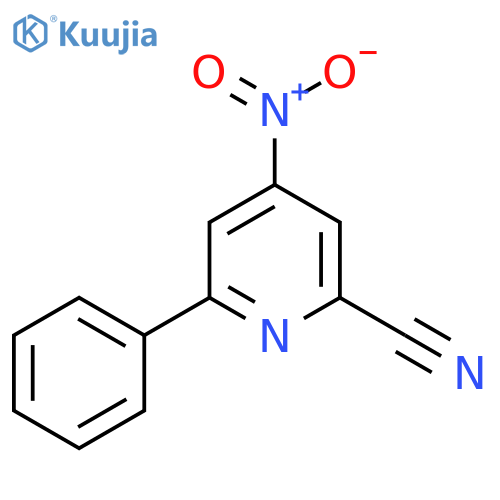 4-Nitro-6-phenylpicolinonitrile structure