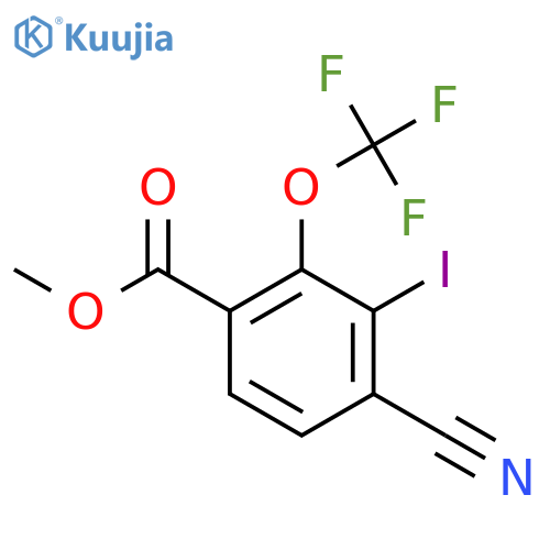 Methyl 4-cyano-3-iodo-2-(trifluoromethoxy)benzoate structure