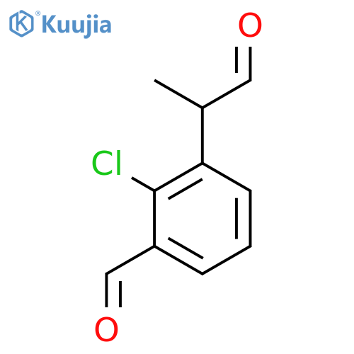 2-Chloro-3-formylphenylpropanal structure