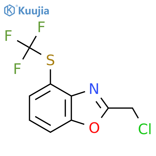 2-(Chloromethyl)-4-(trifluoromethylthio)benzo[d]oxazole structure
