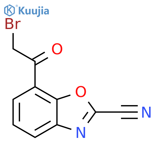 7-(2-Bromoacetyl)-2-cyanobenzo[d]oxazole structure