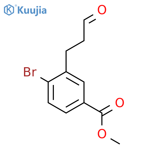 Methyl 4-bromo-3-(3-oxopropyl)benzoate structure