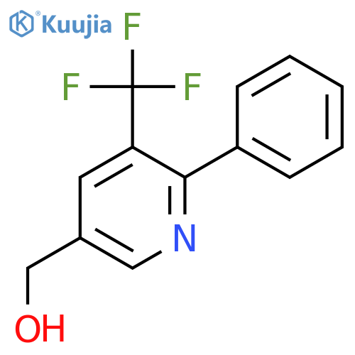 2-Phenyl-3-(trifluoromethyl)pyridine-5-methanol structure