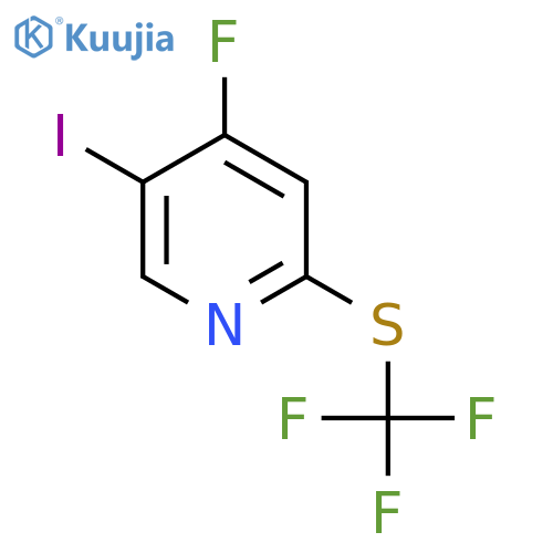 4-Fluoro-5-iodo-2-(trifluoromethylthio)pyridine structure
