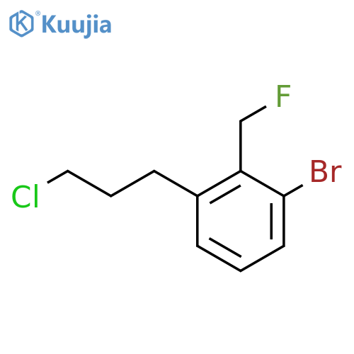 2-Bromo-6-(3-chloropropyl)benzyl fluoride structure