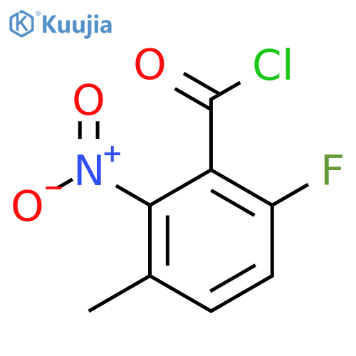 6-Fluoro-3-methyl-2-nitrobenzoyl chloride structure
