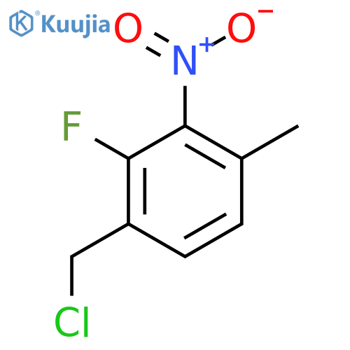 2-Fluoro-4-methyl-3-nitrobenzyl chloride structure