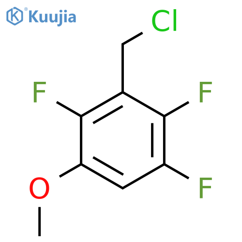 3-Methoxy-2,5,6-trifluorobenzyl chloride structure