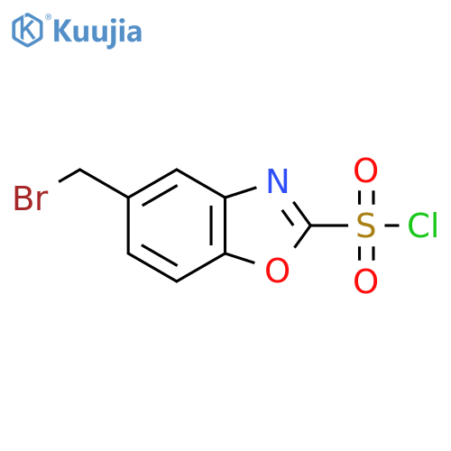 5-(Bromomethyl)benzo[d]oxazole-2-sulfonyl chloride structure