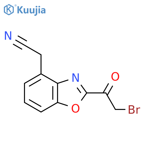 2-(2-Bromoacetyl)benzo[d]oxazole-4-acetonitrile structure