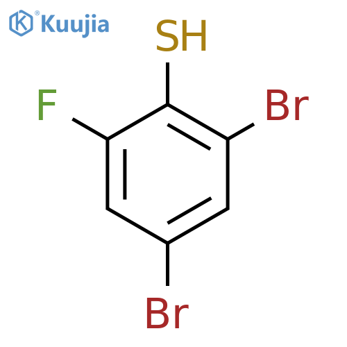 2,4-Dibromo-6-fluorobenzenethiol structure