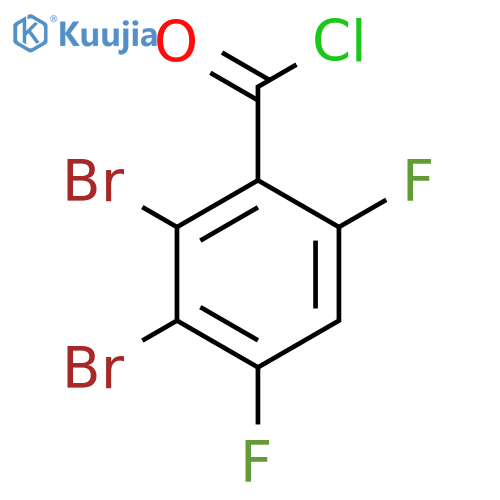 2,3-Dibromo-4,6-difluorobenzoyl chloride structure