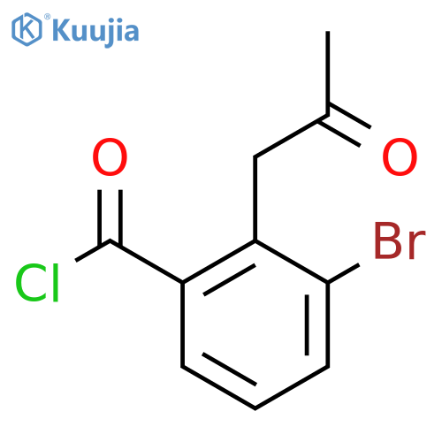 3-Bromo-2-(2-oxopropyl)benzoyl chloride structure