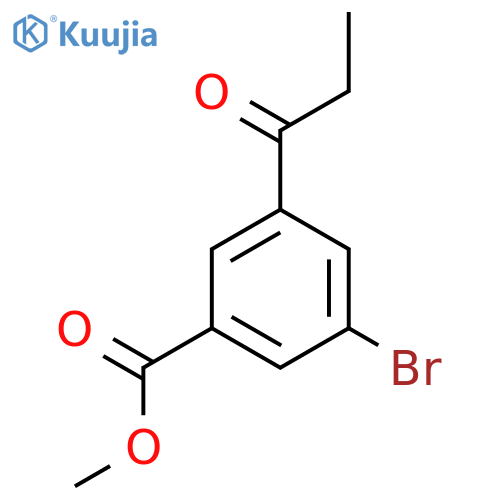 Methyl 3-bromo-5-propionylbenzoate structure