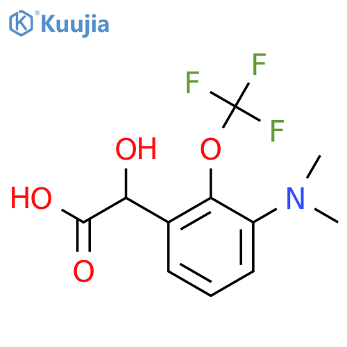 3-Dimethylamino-2-(trifluoromethoxy)mandelic acid structure