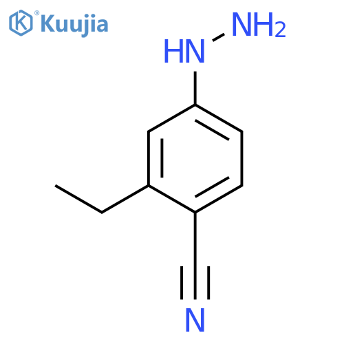 4-Cyano-3-ethylphenylhydrazine structure