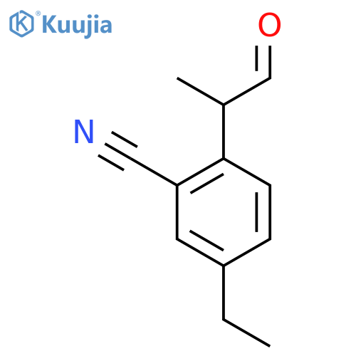 2-Cyano-4-ethylphenylpropanal structure
