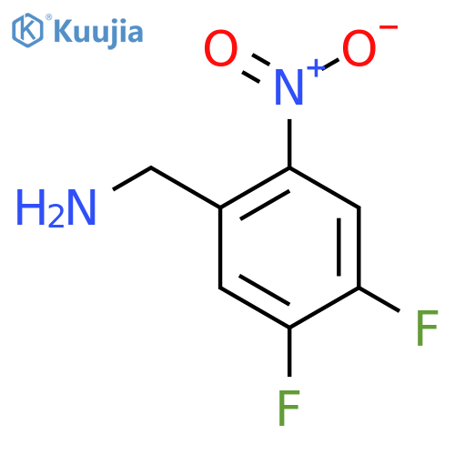 4,5-Difluoro-2-nitrobenzylamine structure