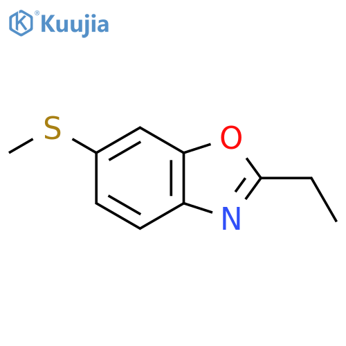 2-Ethyl-6-(methylthio)benzo[d]oxazole structure