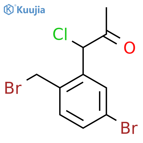 1-(5-Bromo-2-(bromomethyl)phenyl)-1-chloropropan-2-one structure