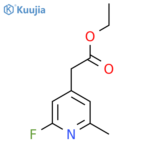 Ethyl 2-fluoro-6-methylpyridine-4-acetate structure