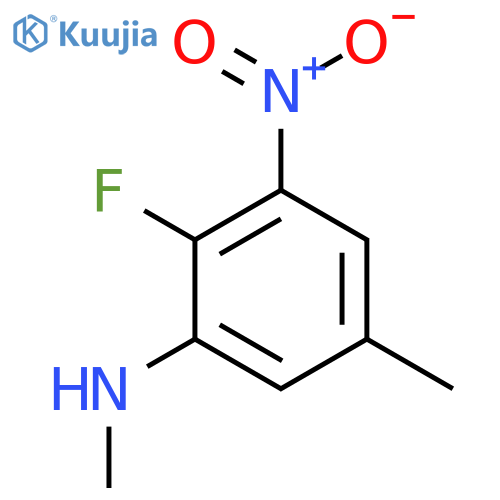 2-Fluoro-N,5-dimethyl-3-nitroaniline structure