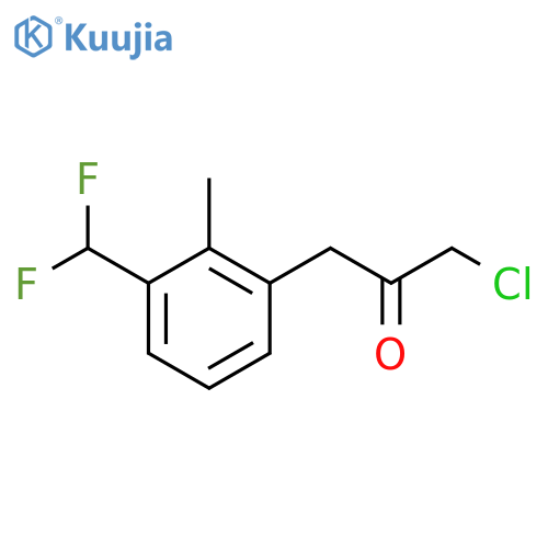1-Chloro-3-(3-(difluoromethyl)-2-methylphenyl)propan-2-one structure
