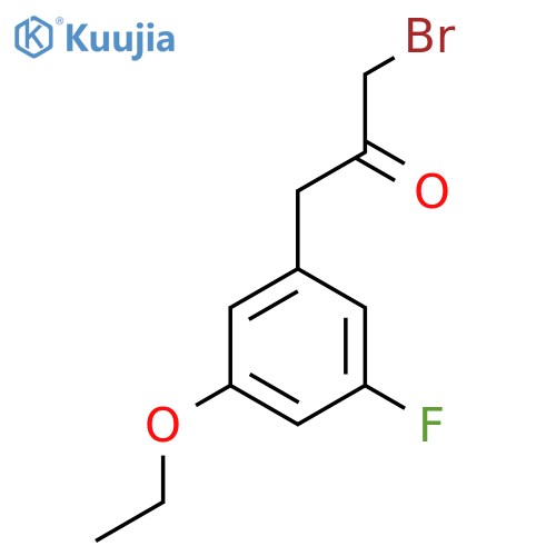 1-Bromo-3-(3-ethoxy-5-fluorophenyl)propan-2-one structure