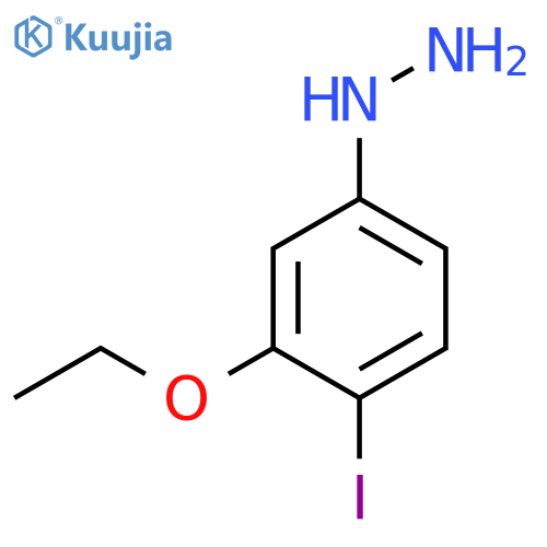 3-Ethoxy-4-iodophenylhydrazine structure
