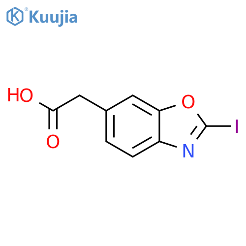 2-Iodobenzo[d]oxazole-6-acetic acid structure