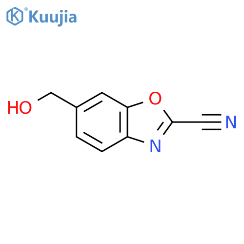 6-(Hydroxymethyl)benzo[d]oxazole-2-carbonitrile structure