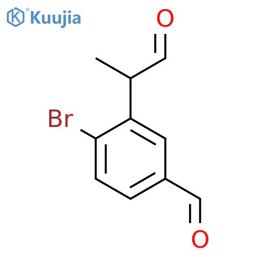 2-Bromo-5-formylphenylpropanal structure