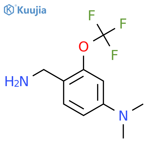 4-Dimethylamino-2-(trifluoromethoxy)benzylamine structure