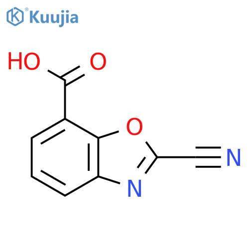 2-Cyanobenzo[d]oxazole-7-carboxylic acid structure